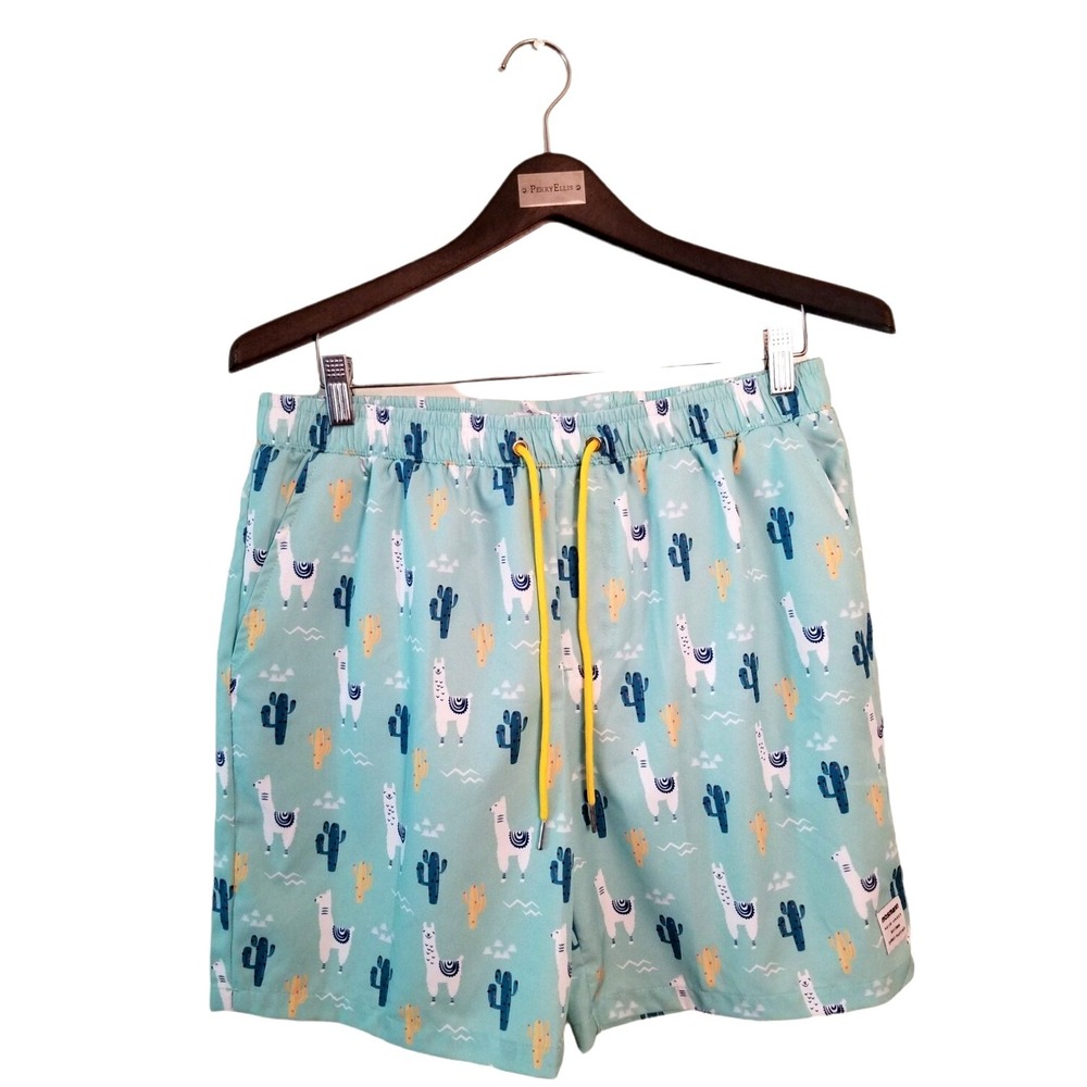 Mosmann Size Large 34/35, Inseam 7 inches men's swim trunks Multicolor NWT